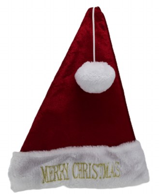 PIRED VELVET SANTA HAT
