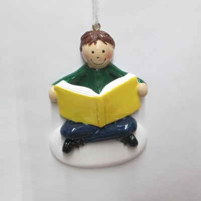 BROWN HAIR BOY READER