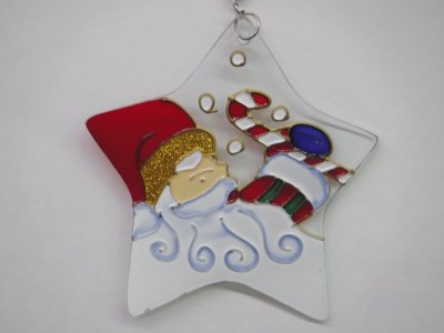 GLASS STAR FOR CHRISTMAS