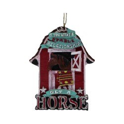 HORSE AND BARN