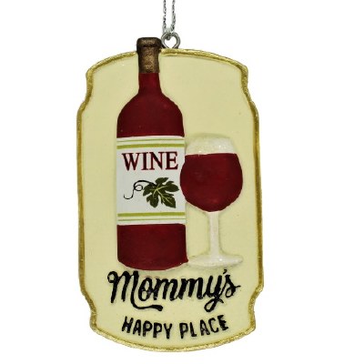 WINE PLAQUE MOMMYS HAPPY PLACE