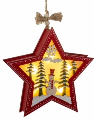 LED SNOWMAN STAR