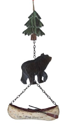 BLACK BEAR/ TREE/ CANOE
