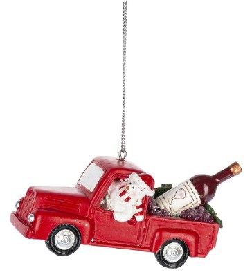 SANTA WITH WINE BOTTLE