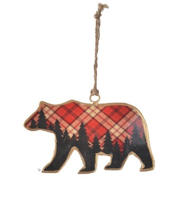 RED PLAID BEAR