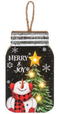 MERRY AND JOY SNOWMAN