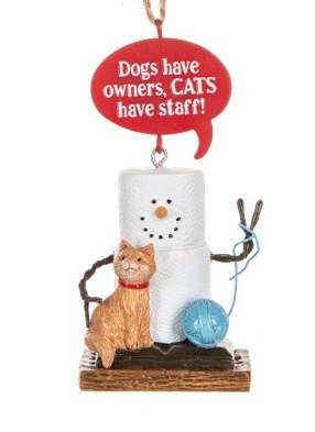 DOGS HAVE OWNERS CATS HAVE STU