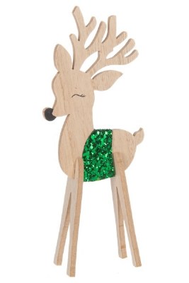 GREEN DEER FIGURINE