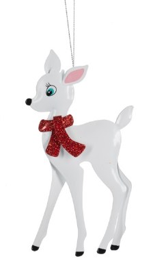 WHITE RETRO DEER