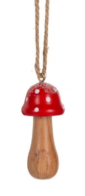 ROUND MUSHROOM ORN