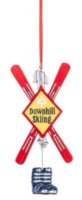 SIGN "DOWN HILL SKIING"