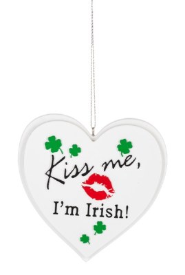 HEART "KISS ME I'M IRISH"
