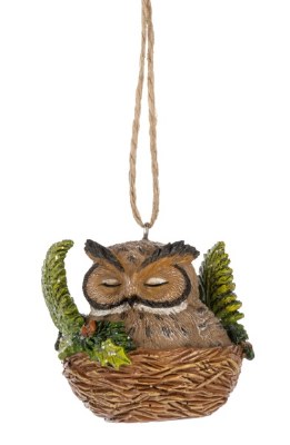 BARN OWL NEST WITH FERNS
