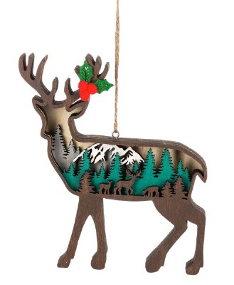 DEER 3D WOODEN