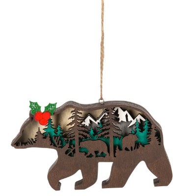 BROWN BEAR 3D WOODEN