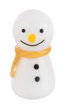 YELLOW SNOWMAN CHARM
