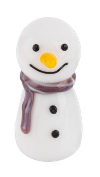 PURPLE SNOWMAN CHARM