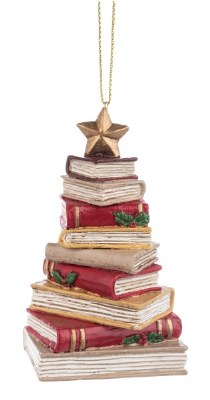 RED TAN PILE OF BOOKS