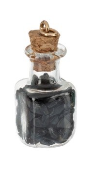 BLACK CRYSTAL CHARM