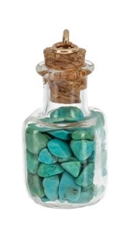TEAL CRYSTAL CHARM