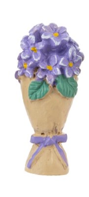 PURPLE FLOWER CHARM