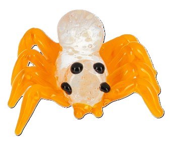 ORANGE GLOW IN THE DARK SPIDER