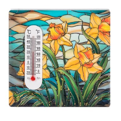 FLOWER THERMOMETER MAGNET