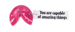 PINK FORTUNE COOKIE CHARM