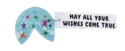 BLUE STAR FORTUNE COOKIE CHARM