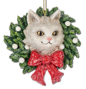 CAT IN WREATH