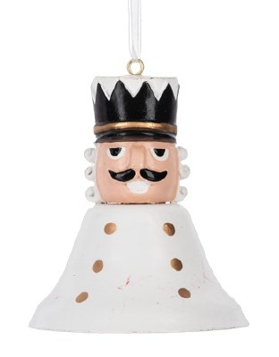 WHITE NUTCRACKER BELL