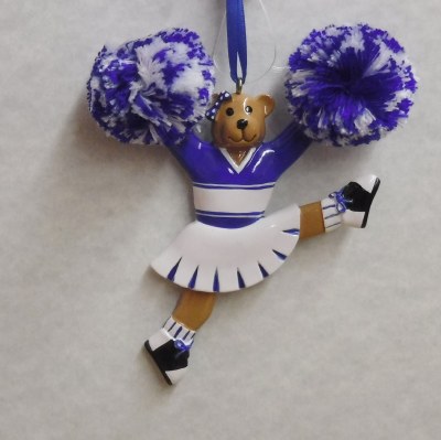CHEERLEADER BEAR BLUE