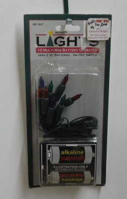 10 CT MULTI COLORED MINI BATTERY OPERATED LIGHT SET
