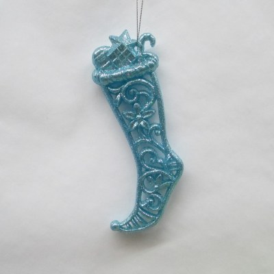 BLUE STOCKING ORN