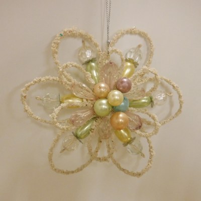 FLOWER WIRD ORN