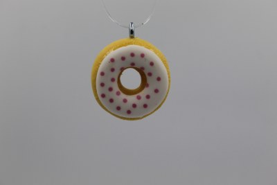 WHITE FROSTED DONUT