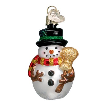 SNOWMAN WITH BROOM