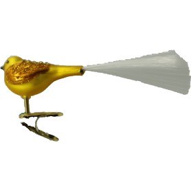 FAT GLITTER BIRD YLW