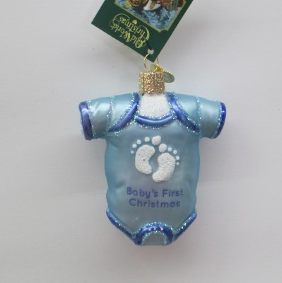 BLUE BABY ONESIE