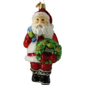 SANTA WITH WREATH