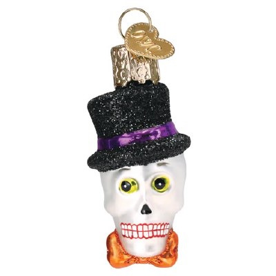 MINI SKELETON HEAD W/ HAT