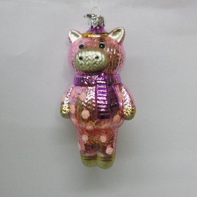 GLASS PIG SOCK MONKEY