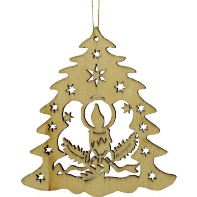 CANDLE LASER CUT TREE
