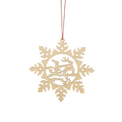 SANTA/REINDEER SNOWFLAKE