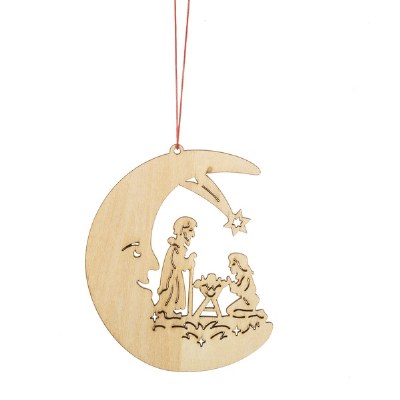 WOODEN NATIVITY MOON