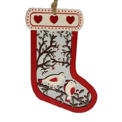 BIRD WOOD STOCKING