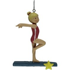 GYMNIST ON FLOOR EXERCISE