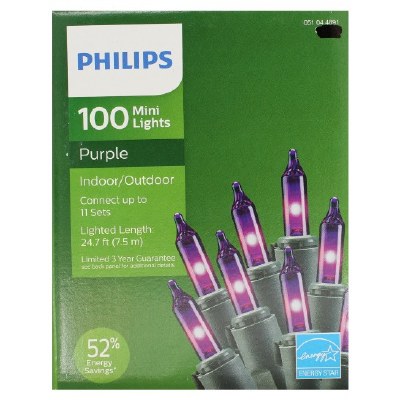 100 CT PURPLE MINI LIGHTS