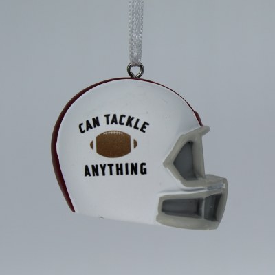 FOOTBALL HELMET CAN TACKLE ANY