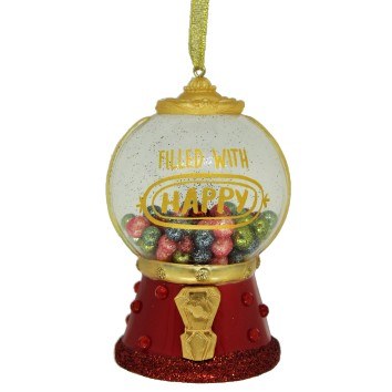 GUMBALL MACHINE FILLED WITH HAPPY